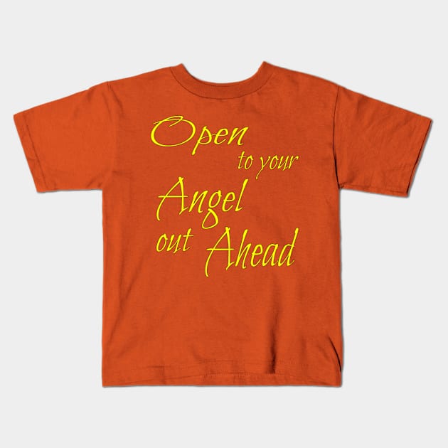 Angel Out Ahead Kids T-Shirt by TomCheetham1952